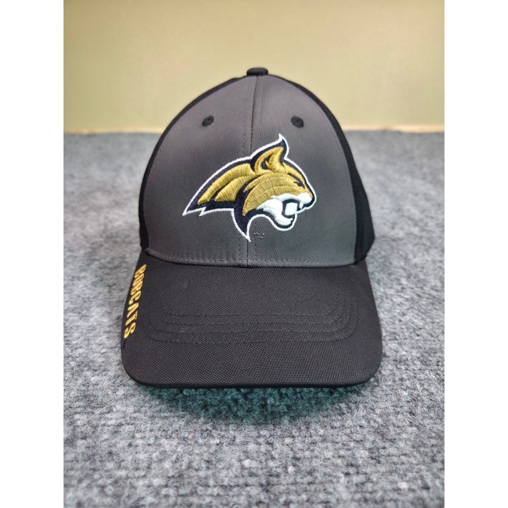 Montana State Bobcats Hat OSFA Captivating Headgear Black Grey Embroidered Logo